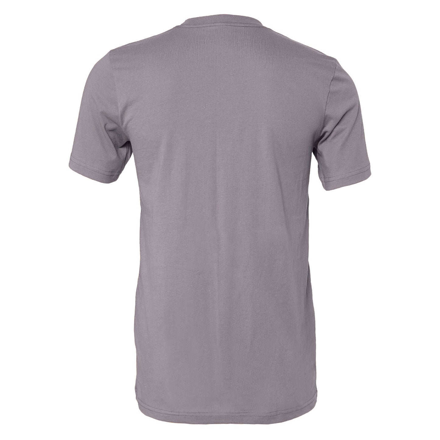Storm Grey - Back - Bella + Canvas Unisex Jersey Crew Neck T-Shirt
