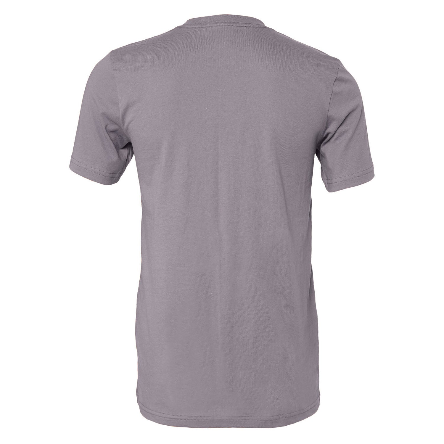 Storm Grey - Back - Bella + Canvas Unisex Jersey Crew Neck T-Shirt