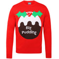 Red - Front - Christmas Shop Adults Big Pudding Jumper