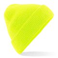Fluorescent Yellow - Front - Beechfield Unisex Reflective Beanie