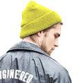 Fluorescent Yellow - Back - Beechfield Unisex Reflective Beanie