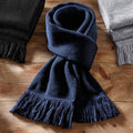 French Navy - Back - Beechfield Unisex Classic Knitted Scarf