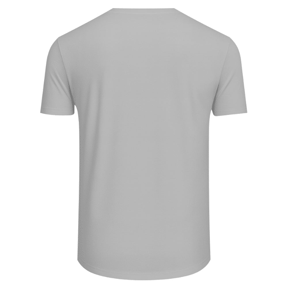 Light Asphalt - Back - Build Your Brand Mens T-Shirt Round Neck