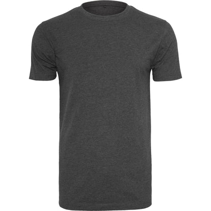 Charcoal - Front - Build Your Brand Mens T-Shirt Round Neck