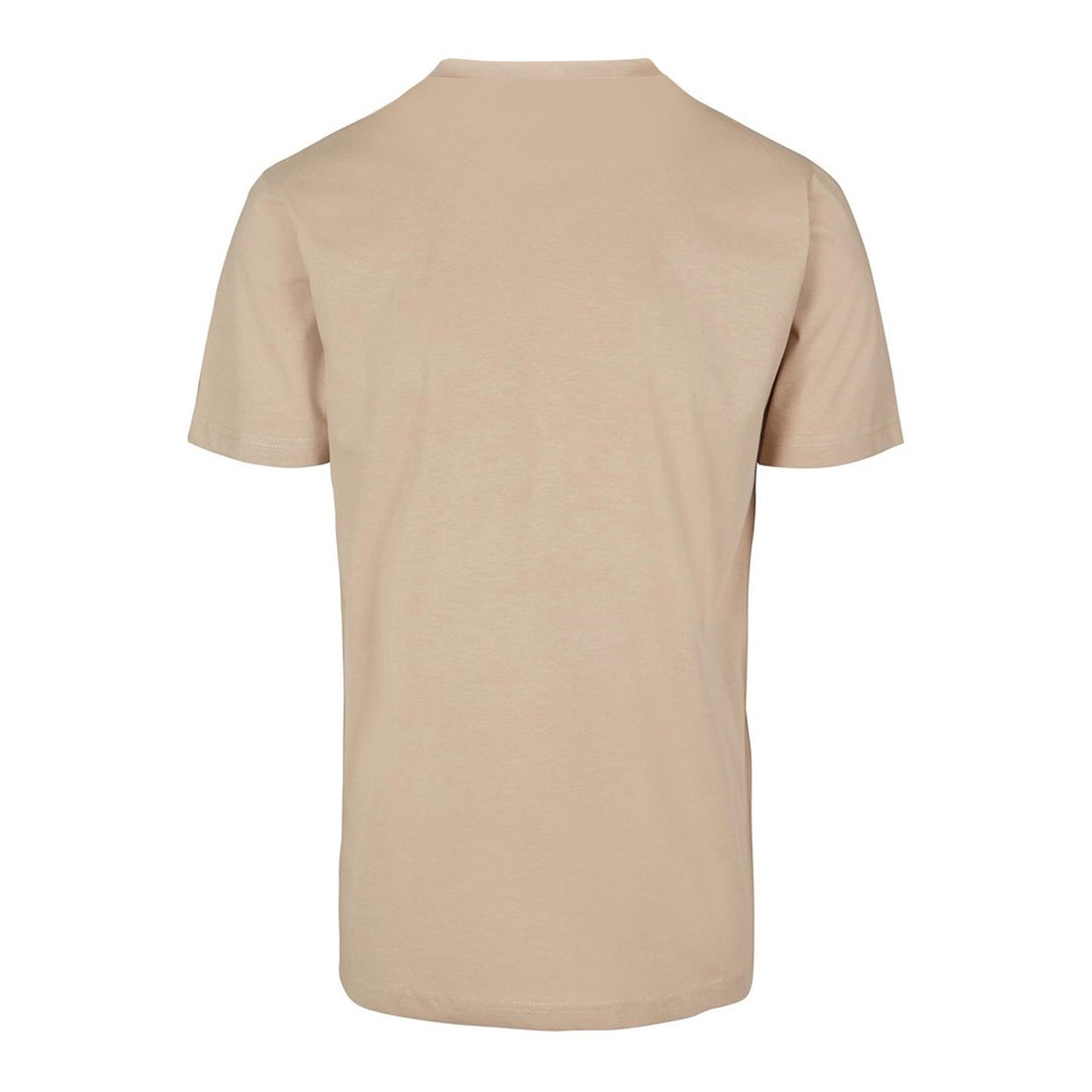Sand - Back - Build Your Brand Mens T-Shirt Round Neck