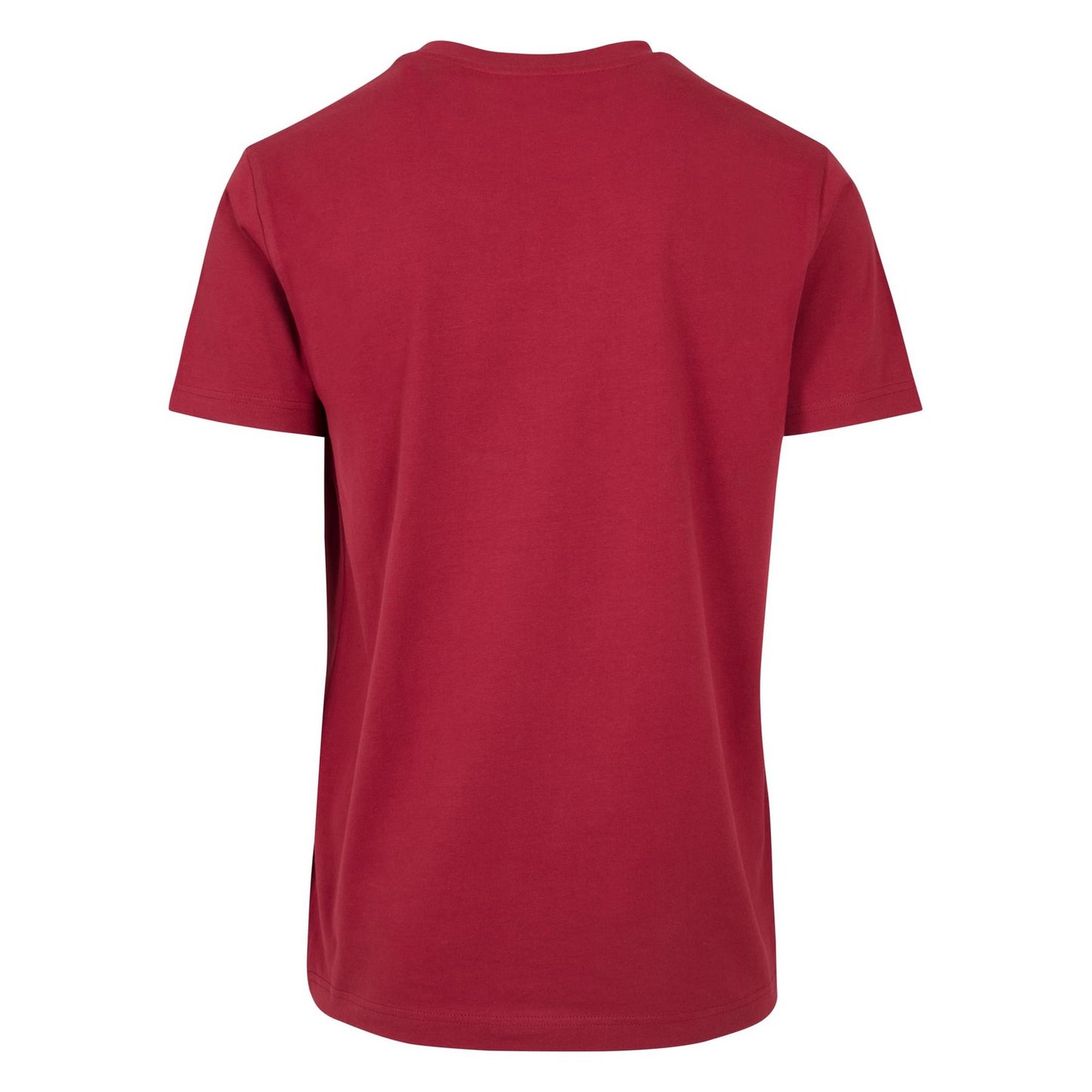 Burgundy - Back - Build Your Brand Mens T-Shirt Round Neck