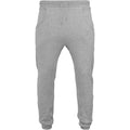 Heather Grey - Front - Build Your Brand Mens Heavy Deep Crotch Sweatpants