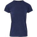 Blue Jean - Front - Comfort Colors Womens-Ladies Fitted Tee