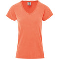 Terracotta - Front - Comfort Colors Womens-Ladies V Neck Tee