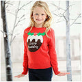 Red - Lifestyle - Christmas Shop Childrens-Kids Little Pudding Jumper