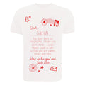 White - Front - Christmas Shop Personalisable Childrens-Kids Letter To Santa Tee