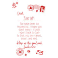 White - Side - Christmas Shop Personalisable Childrens-Kids Letter To Santa Tee