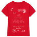 Red - Front - Christmas Shop Personalisable Childrens-Kids Letter To Santa Tee