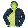 Navy-Lime - Front - Result Core Mens Soft Padded Jacket