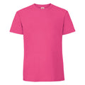 Fuchsia - Front - Fruit Of The Loom Mens Iconic 195 Ringspun Premium Tshirt