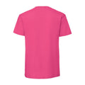 Fuchsia - Back - Fruit Of The Loom Mens Iconic 195 Ringspun Premium Tshirt