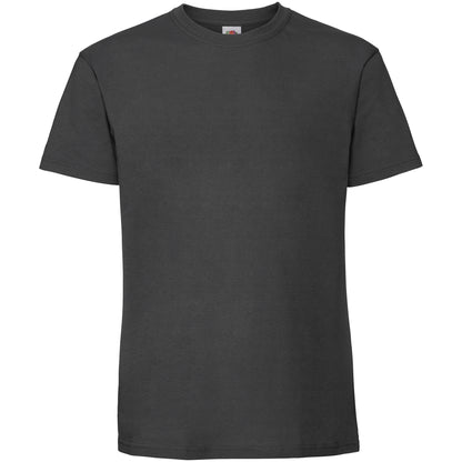 Light Graphite - Front - Fruit Of The Loom Mens Iconic 195 Ringspun Premium Tshirt