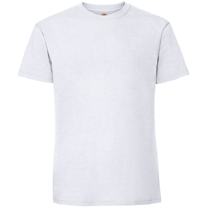 White - Front - Fruit Of The Loom Mens Iconic 195 Ringspun Premium Tshirt