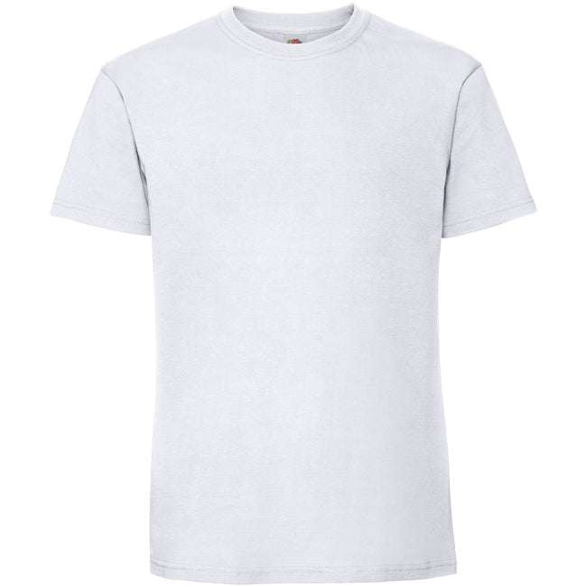 White - Front - Fruit Of The Loom Mens Iconic 195 Ringspun Premium Tshirt