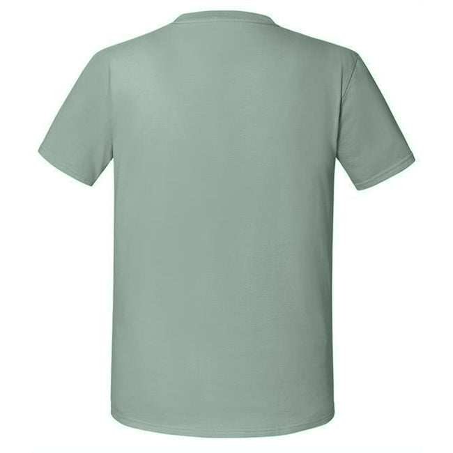 Sage - Back - Fruit Of The Loom Mens Iconic 195 Ringspun Premium Tshirt