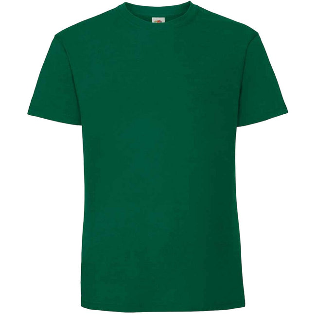 College Green - Front - Fruit Of The Loom Mens Iconic 195 Ringspun Premium Tshirt