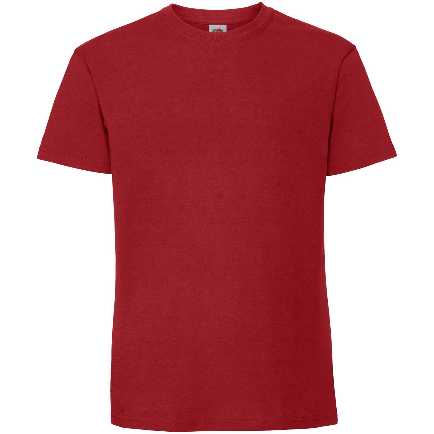 Red - Front - Fruit Of The Loom Mens Iconic 195 Ringspun Premium Tshirt