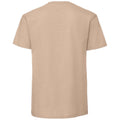 Desert Sand - Back - Fruit Of The Loom Mens Iconic 195 Ringspun Premium Tshirt