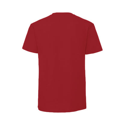 Red - Back - Fruit Of The Loom Mens Iconic 195 Ringspun Premium Tshirt