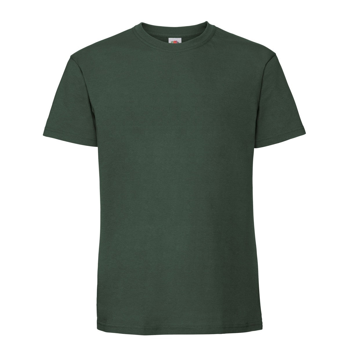Bottle Green - Front - Fruit Of The Loom Mens Iconic 195 Ringspun Premium Tshirt