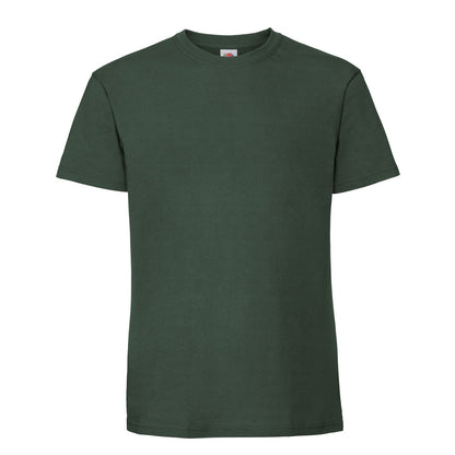 Bottle Green - Front - Fruit Of The Loom Mens Iconic 195 Ringspun Premium Tshirt