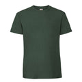 Bottle Green - Front - Fruit Of The Loom Mens Iconic 195 Ringspun Premium Tshirt