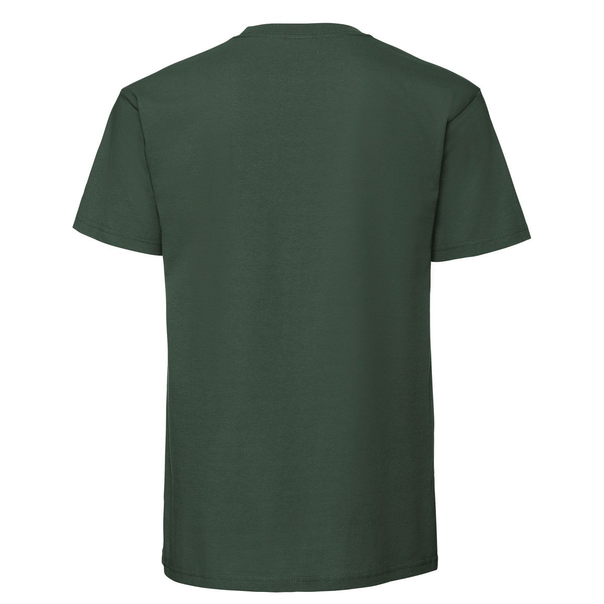 Bottle Green - Back - Fruit Of The Loom Mens Iconic 195 Ringspun Premium Tshirt