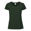 Bottle Green - Front - Fruit Of The Loom Womens-Ladies Fit Ringspun Premium Tshirt