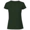 Bottle Green - Back - Fruit Of The Loom Womens-Ladies Fit Ringspun Premium Tshirt