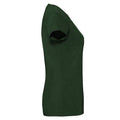 Bottle Green - Side - Fruit Of The Loom Womens-Ladies Fit Ringspun Premium Tshirt