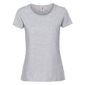Heather Grey - Front - Fruit Of The Loom Womens-Ladies Fit Ringspun Premium Tshirt