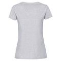 Heather Grey - Back - Fruit Of The Loom Womens-Ladies Fit Ringspun Premium Tshirt