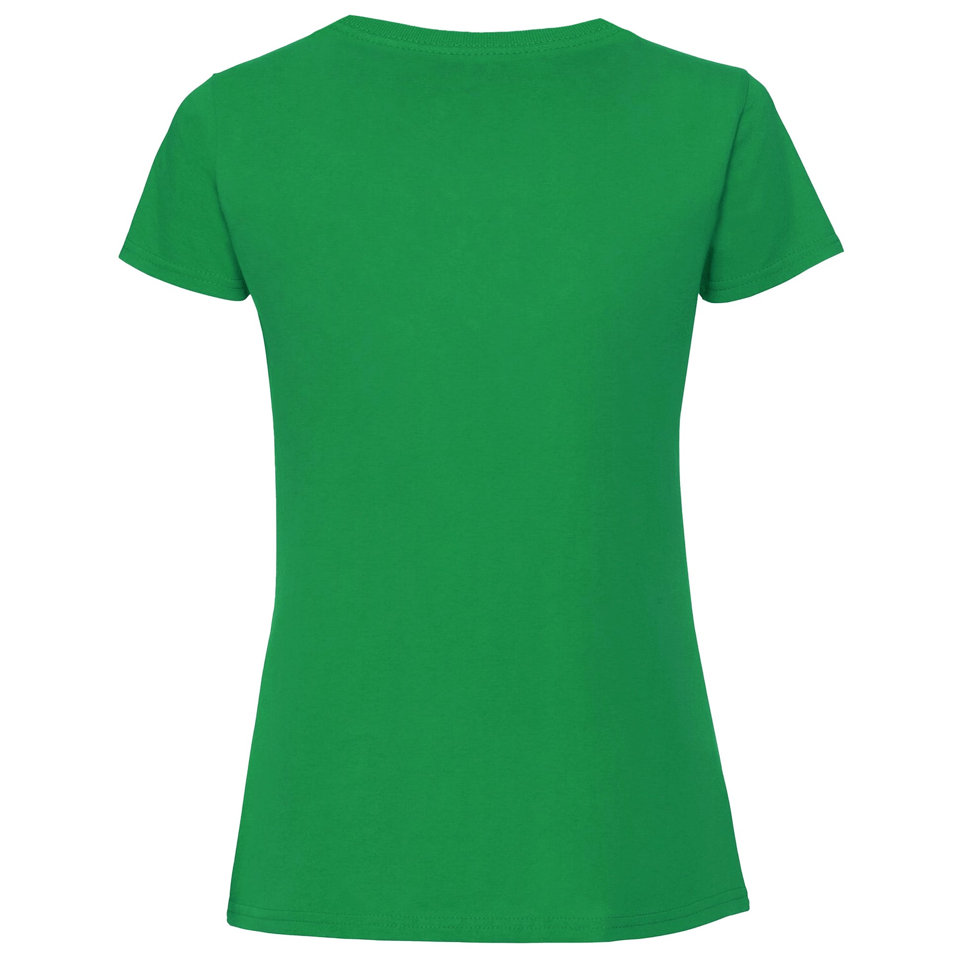 Kelly Green - Back - Fruit Of The Loom Womens-Ladies Fit Ringspun Premium Tshirt