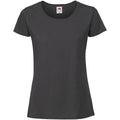 Light Graphite - Front - Fruit Of The Loom Womens-Ladies Fit Ringspun Premium Tshirt