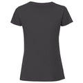Light Graphite - Back - Fruit Of The Loom Womens-Ladies Fit Ringspun Premium Tshirt