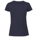 Navy - Back - Fruit Of The Loom Womens-Ladies Fit Ringspun Premium Tshirt