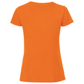 Orange - Back - Fruit Of The Loom Womens-Ladies Fit Ringspun Premium Tshirt