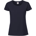 Deep Navy - Front - Fruit Of The Loom Womens-Ladies Fit Ringspun Premium Tshirt