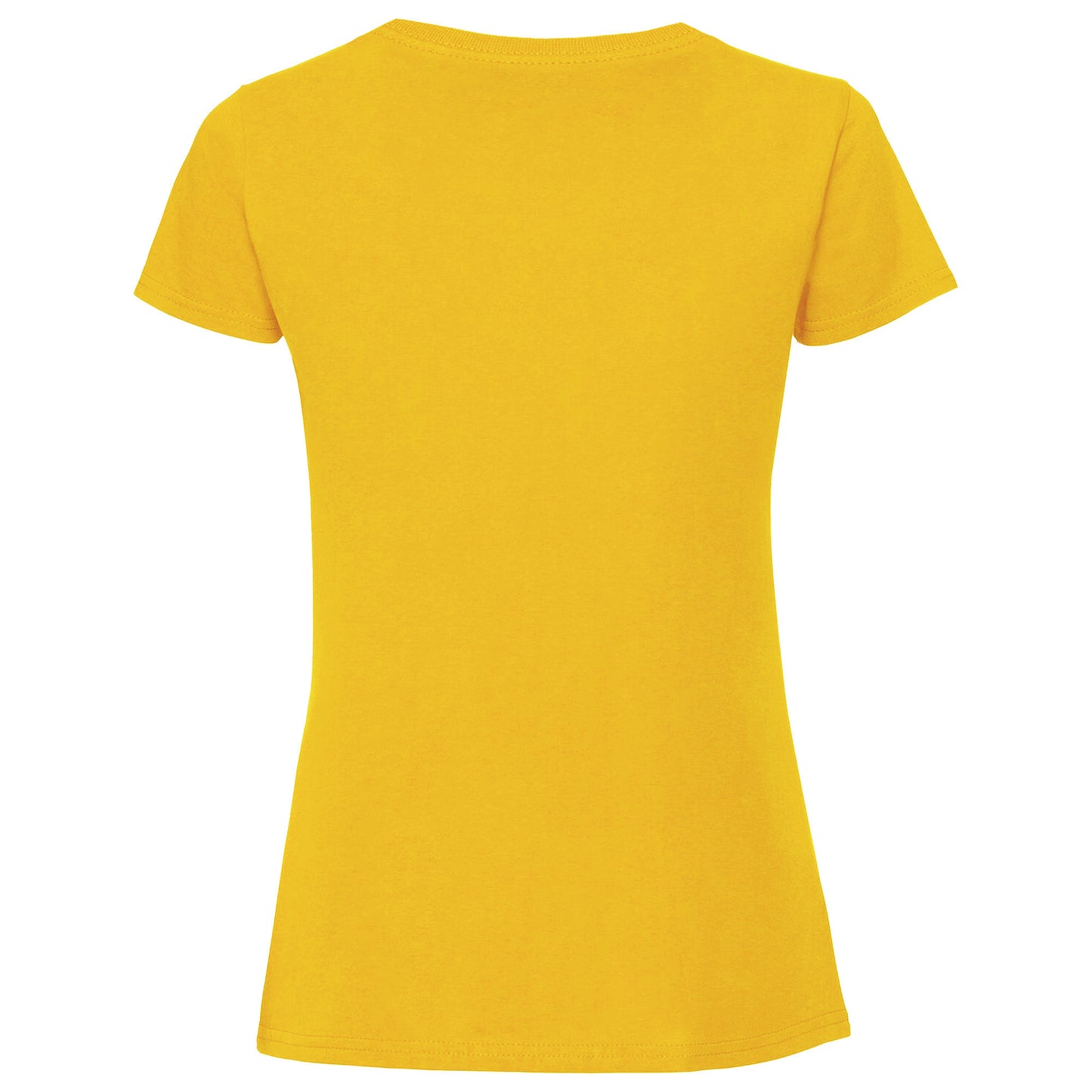 Sunflower - Back - Fruit Of The Loom Womens-Ladies Fit Ringspun Premium Tshirt