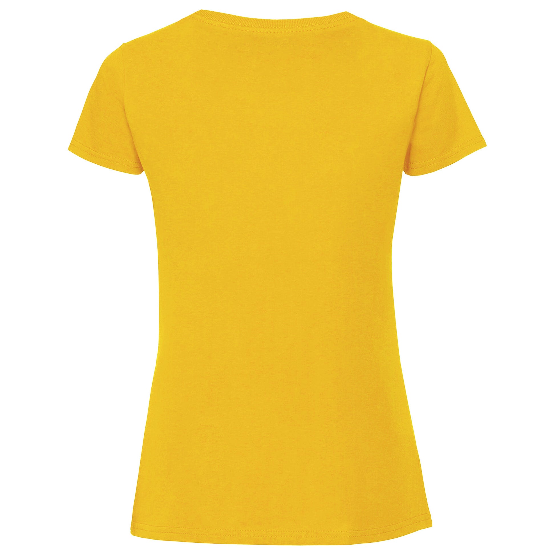 Sunflower - Back - Fruit Of The Loom Womens-Ladies Fit Ringspun Premium Tshirt
