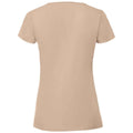 Desert Sand - Back - Fruit Of The Loom Womens-Ladies Fit Ringspun Premium Tshirt