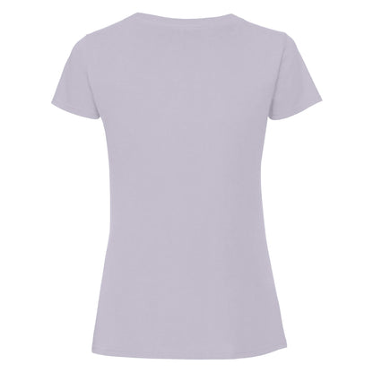 Soft Lavender - Back - Fruit Of The Loom Womens-Ladies Fit Ringspun Premium Tshirt
