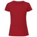 Red - Back - Fruit Of The Loom Womens-Ladies Fit Ringspun Premium Tshirt