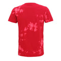 Red - Back - Colortone Unisex Bleached Out T-Shirt