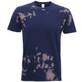 Navy - Front - Colortone Unisex Bleached Out T-Shirt